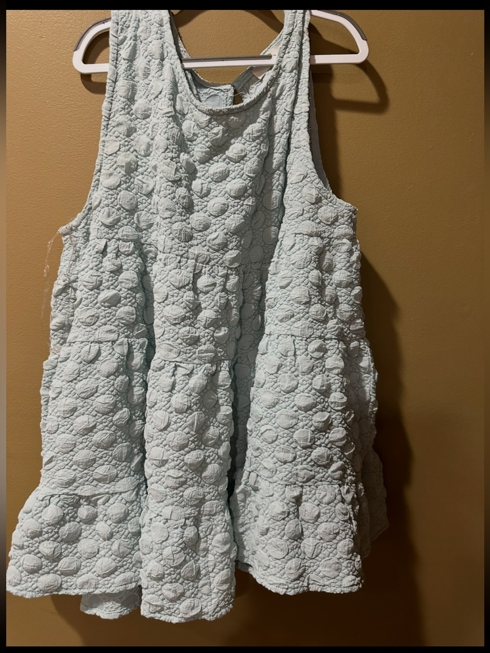 ENTRO boutique sleeveless top shirt light blue size large women’s